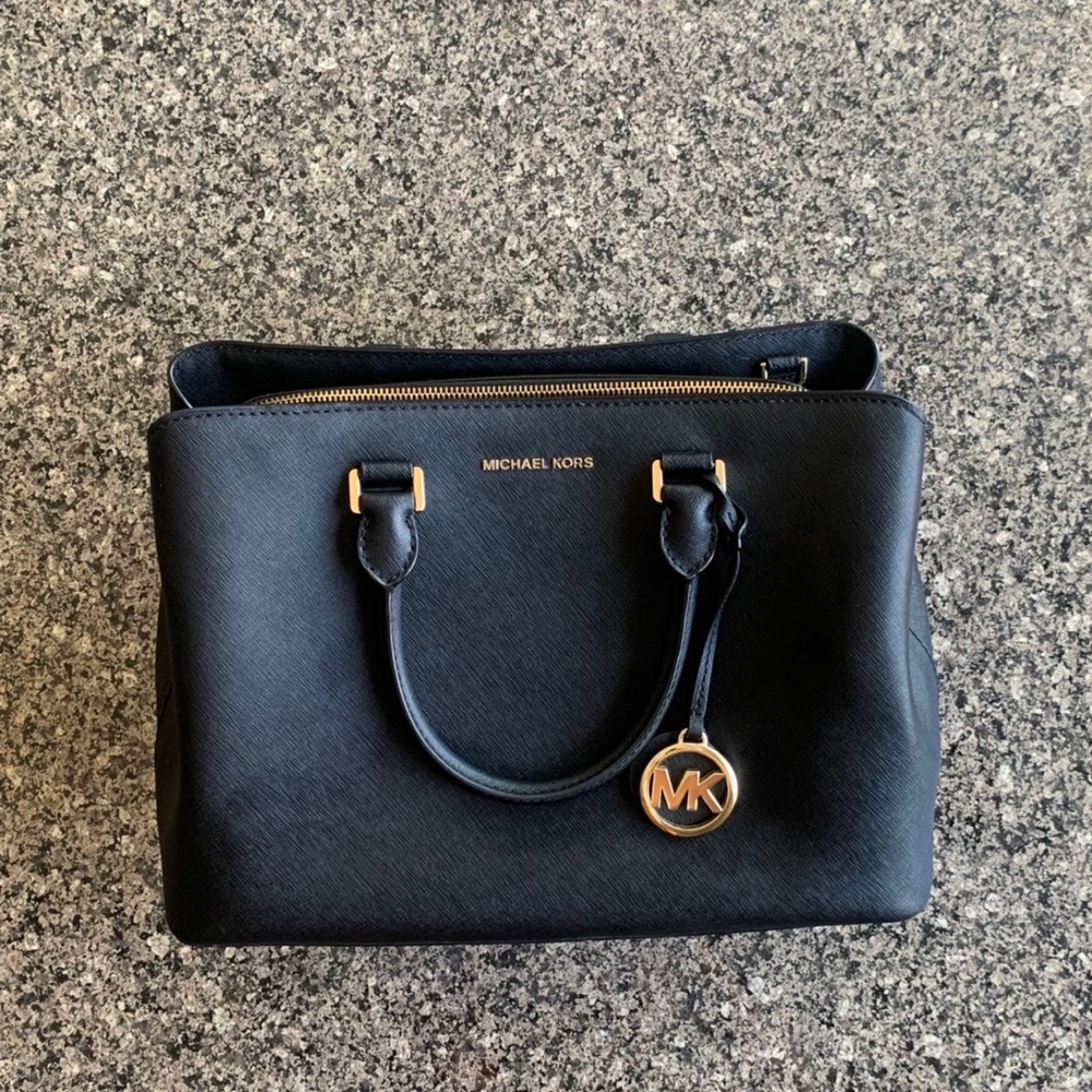 Michael Kors Large Savannah Satchel Saffiano Leather Bag